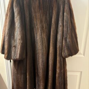 Elegant Brown Fur Coat